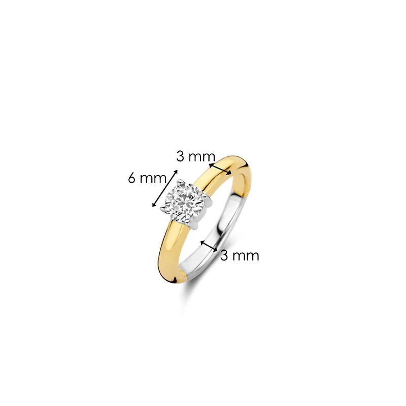 Zirconia Solitaire Small Ring