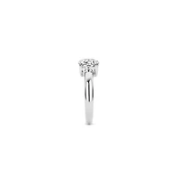 Zirconia Solitaire Silver Ring