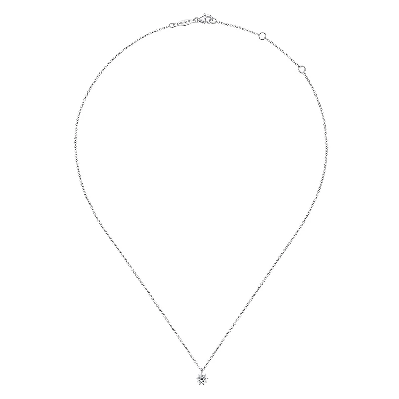 Diamond Flower Necklace