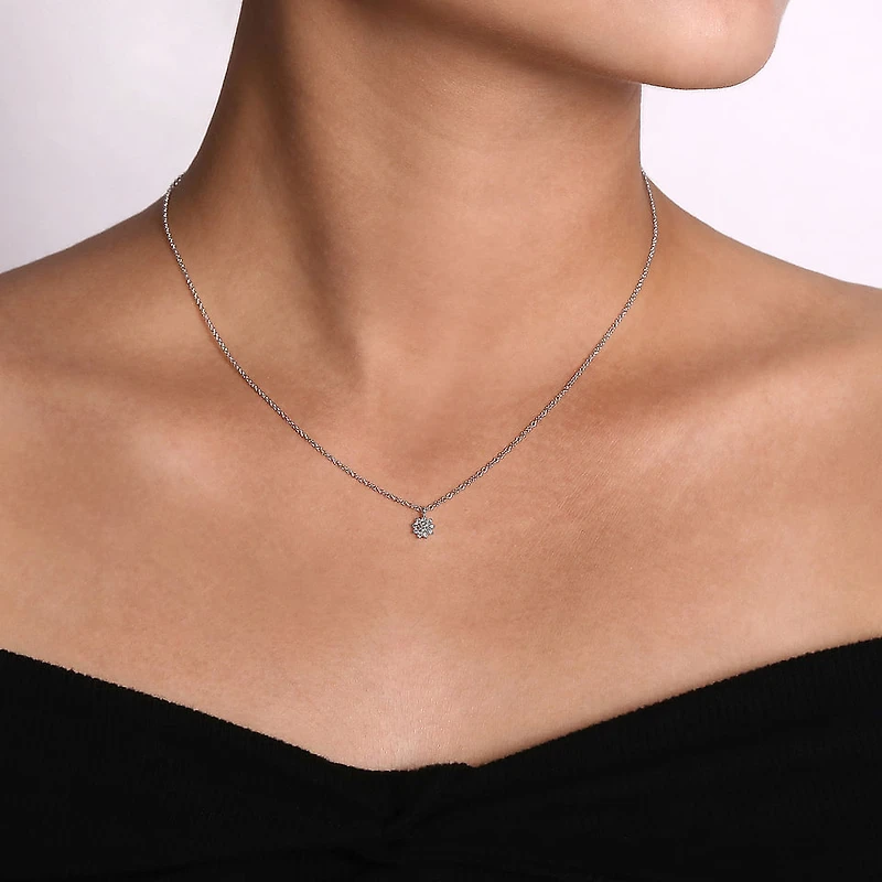 Diamond Flower Necklace