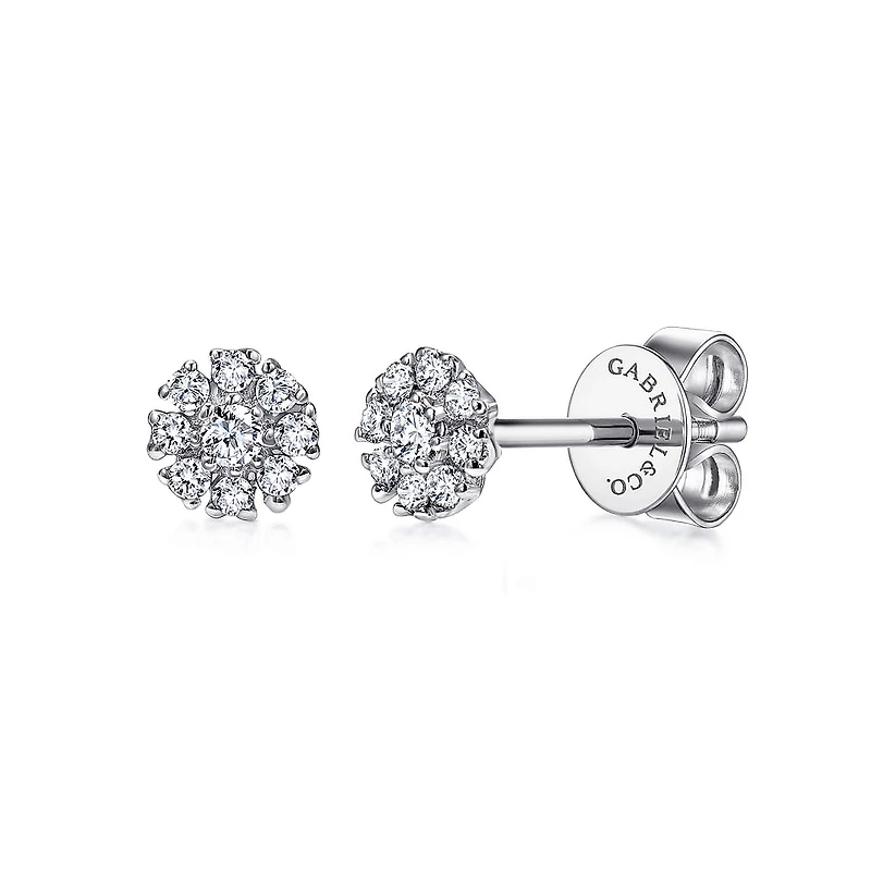 .11ct Diamond Flower Stud Earrings