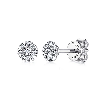 .11ct Diamond Flower Stud Earrings