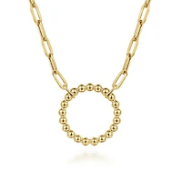 Bujukan Circle Paperclip Necklace