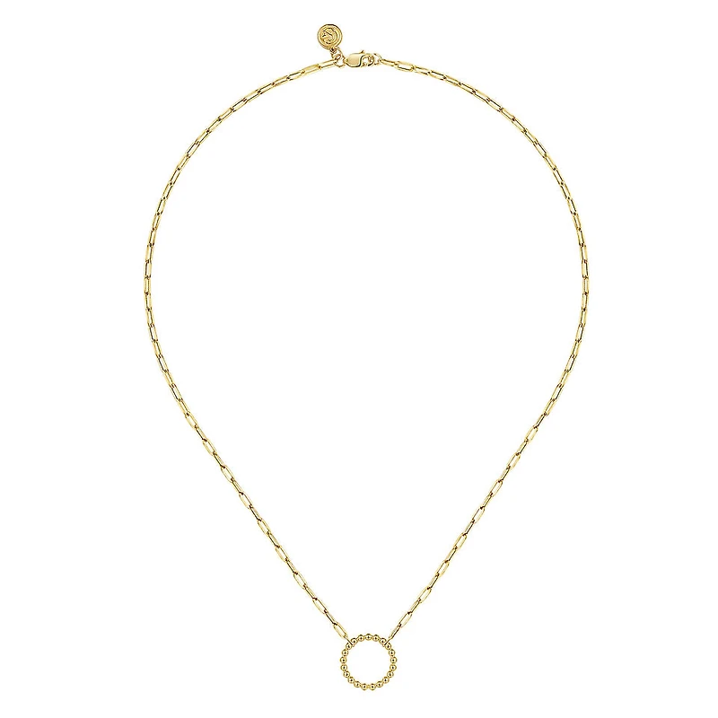 Bujukan Circle Paperclip Necklace
