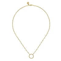Bujukan Circle Paperclip Necklace