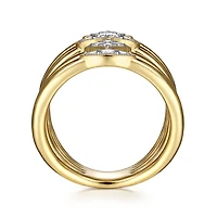 Geometric Stations Diamond Ring