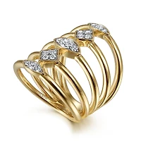 Geometric Stations Diamond Ring