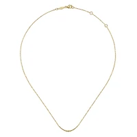 Curved Beaded Bar Necklace