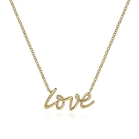 Love Script Necklace
