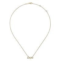Love Script Necklace