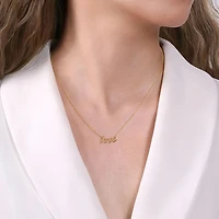 Love Script Necklace