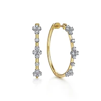 My Favorite 30MM Diamond Gold Hoop Earrings