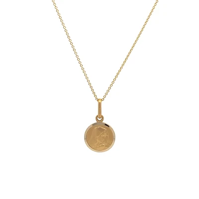 Virgin Mary 11MM Round Pendant