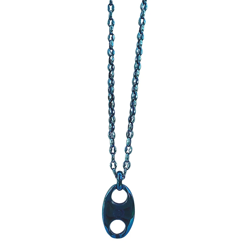 Mariner Chain with Pendant Steel Necklace