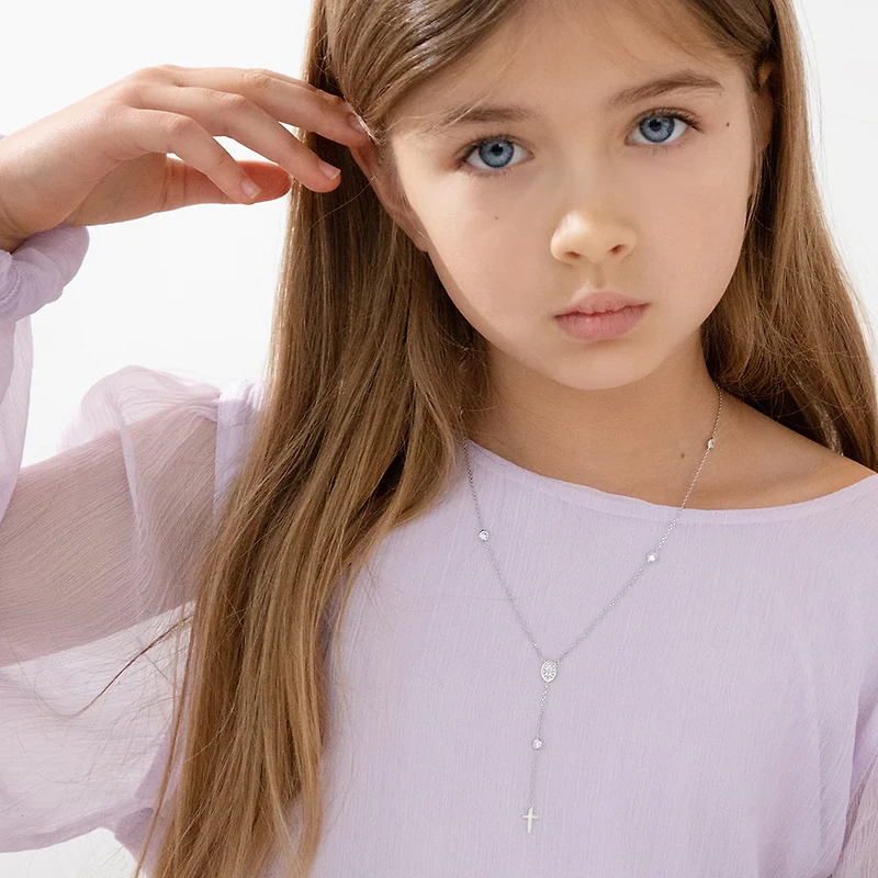 Dainty Cross Girls Rosary