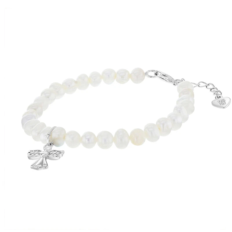Kids Guardian Angel Pearl Bracelet