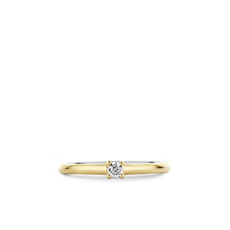 Sparkly Smooth Golden Ring