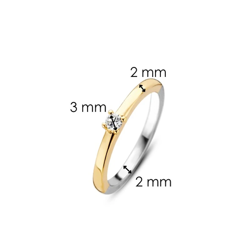 Sparkly Smooth Golden Ring