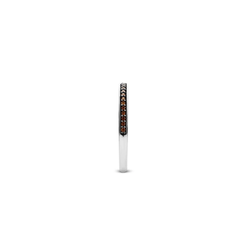 Half Eternity Brown Ring
