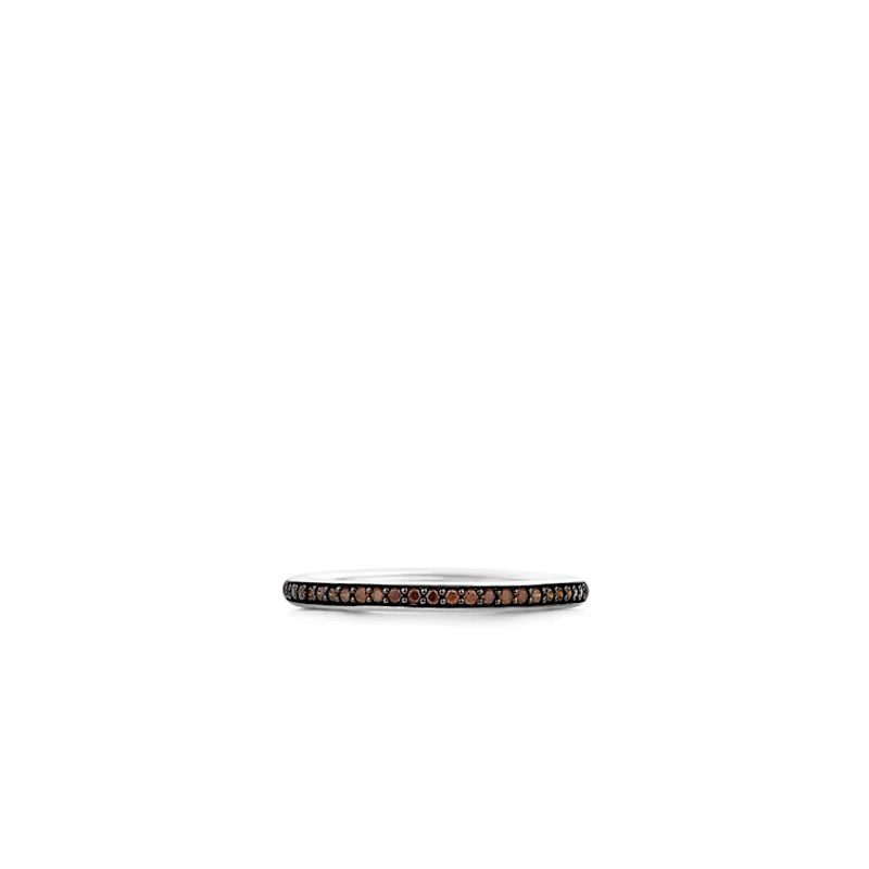 Half Eternity Brown Ring