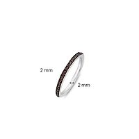 Half Eternity Brown Ring