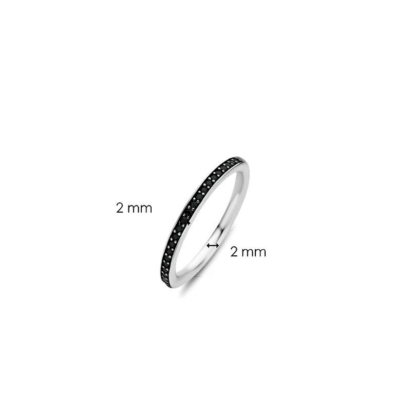 Half Eternity Black Ring