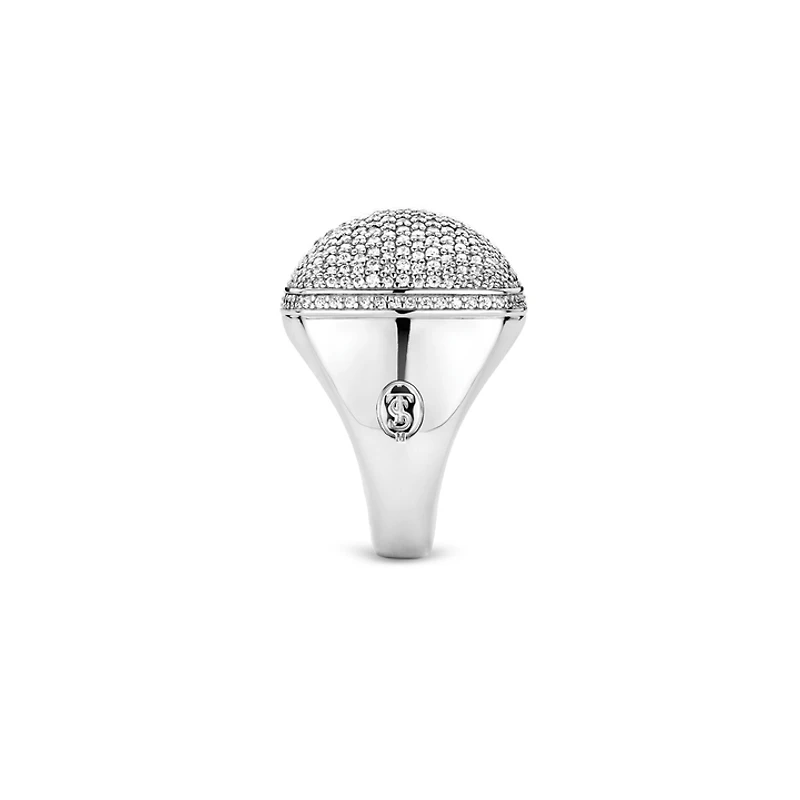 Spectacular Cocktail Silver Ring