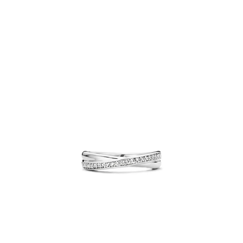Crossover Pave Ring