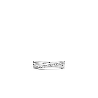 Crossover Pave Ring