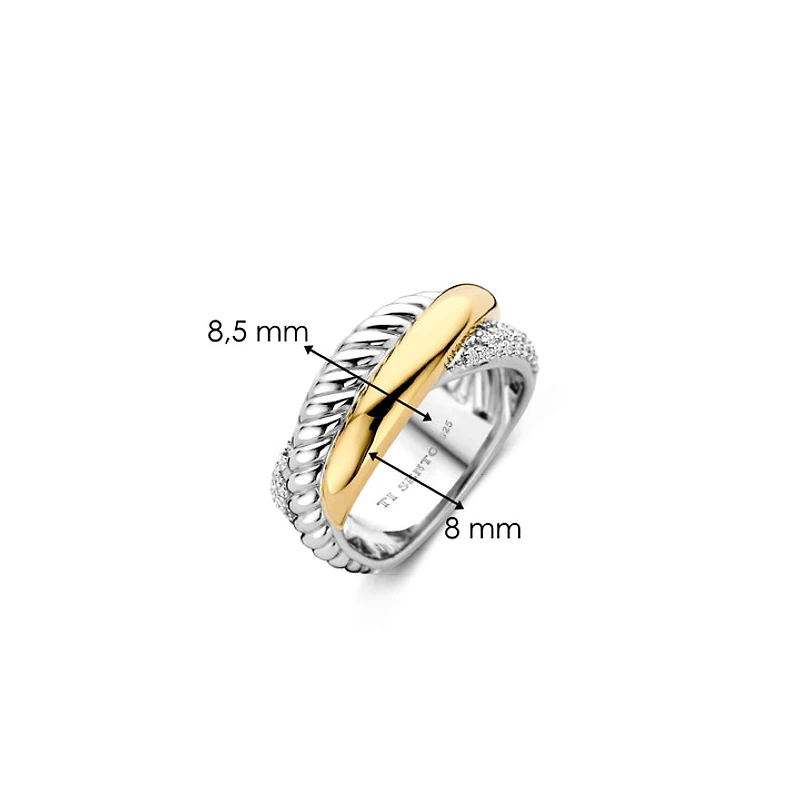 Triple Wrap Two Tone Ring