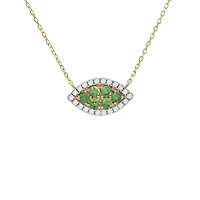 Leaf Diamond/Precious Stones Necklace