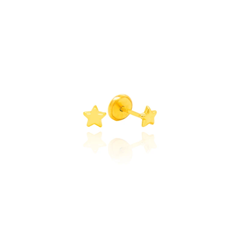 2MM Star Stud Earrings