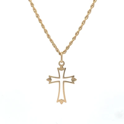 22MM Open Cross Pendant