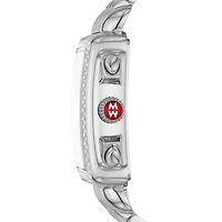 Deco Diamond High Shine Steel 35MM Chrono Watch