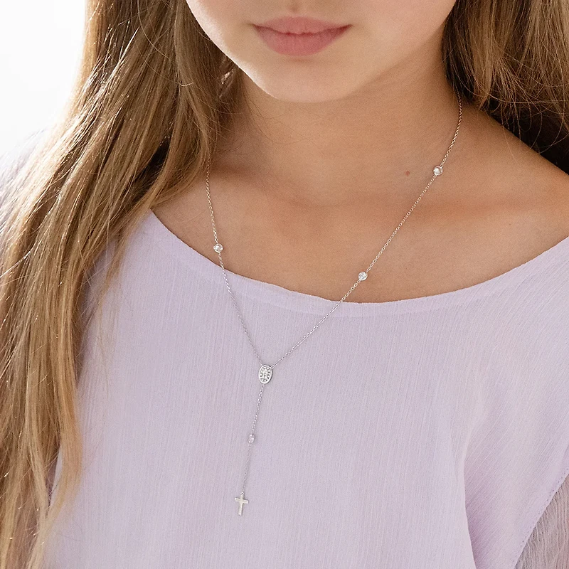 Dainty Cross Girls Rosary
