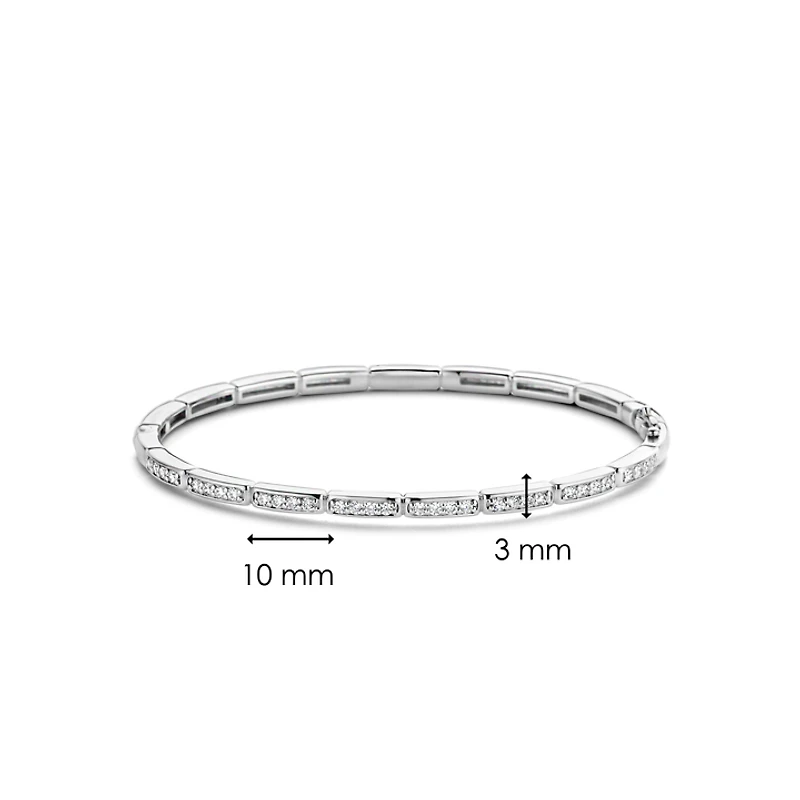 Link Pave Bangle Bracelet