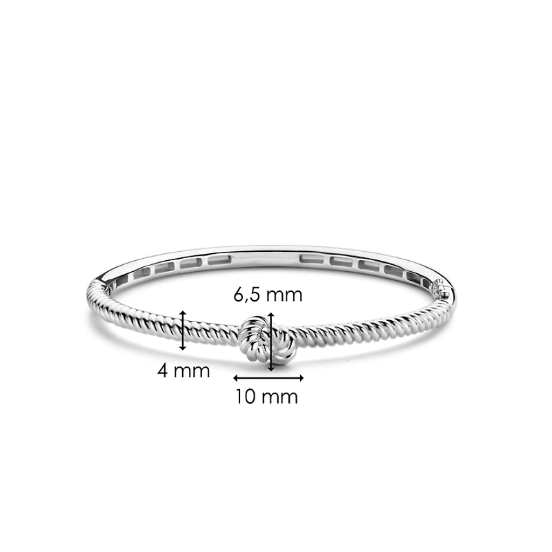 Braided Knot Bangle Bracelet
