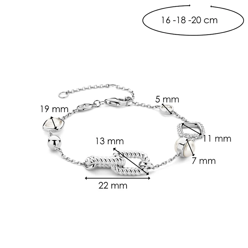 Rope Link Silver Bracelet