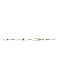 Safety Pink and Links Bracelet