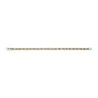Channel Set Golden Tennis Bracelet