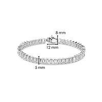 Bezel Set Emerald Tennis Bracelet