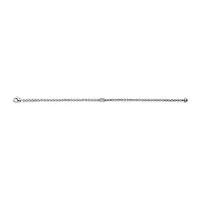 Bezel Set Clear Emerald Tennis Bracelet