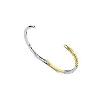 Beaded Sparkle Golden Bangle Bracelet