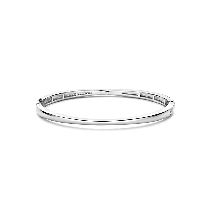 Crossover Pave Bangle Bracelet