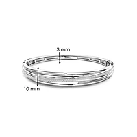 Entwined Sparkle Bangle Bracelet
