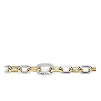 Oval Link Two Tone Bracelet