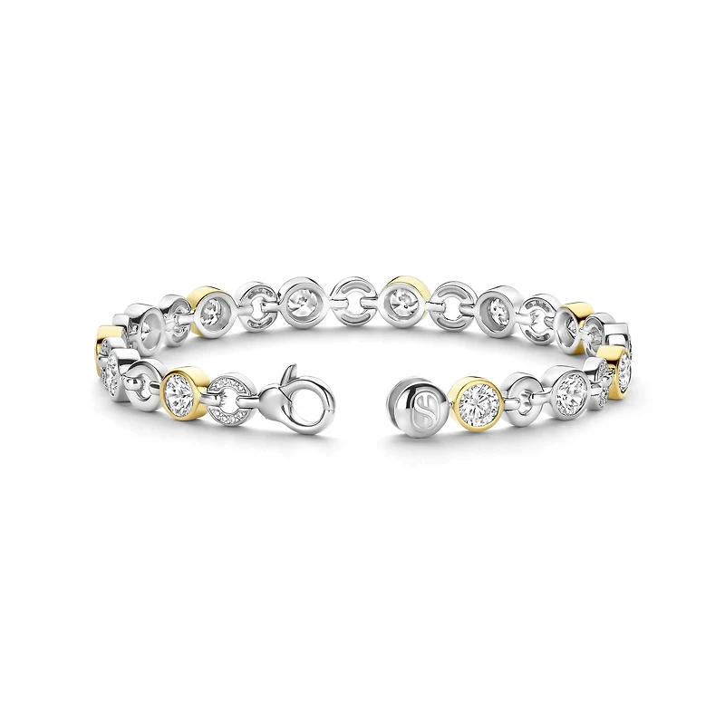 Circular Brilliance Tennis Bracelet