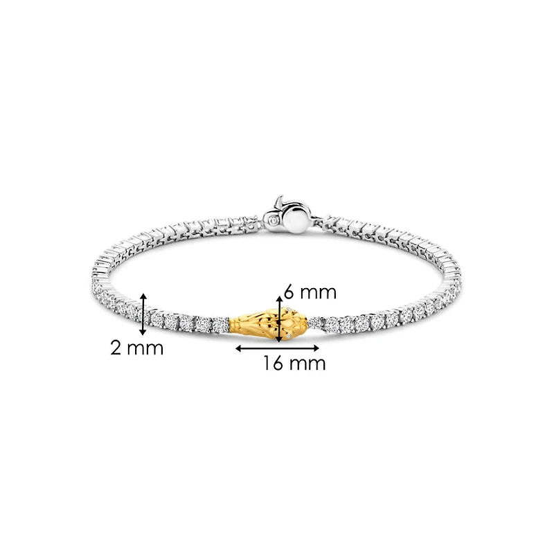 Snake Shine Tennis Bracelet