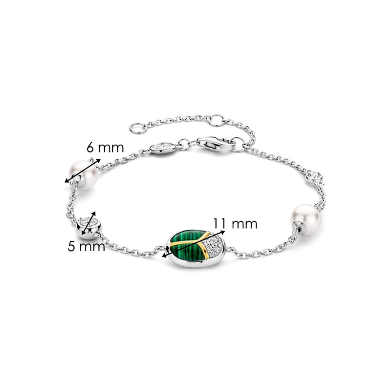 Amulet Scarab Malachite Bracelet