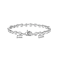 Multi Shape Zirconia Tennis Bracelet